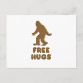 SASQUATCH - VRIJE HUGS BRIEFKAART (Voorkant)