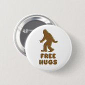 SASQUATCH - VRIJE HUGS RONDE BUTTON 5,7 CM (Voorkant /achterkant)
