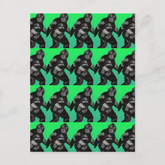 Sasquatch Walking Briefkaart