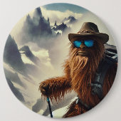 Sasquatch Wandelbergen Ronde Button 6,0 Cm (Voorkant)