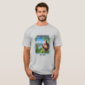 Sasquatch Washington Souvenir Reiscadeau T-shirt (Voorkant volledig)