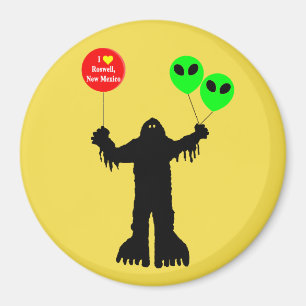 Sasquatch zag Roswell, New Mexico Magneet