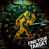 Sasquatch zegt: Streef naar glorie Dartbord