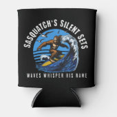 Sasquatch's Silent Sets Surfen Bigfoot Zwart Blikjeskoeler (Voorkant)