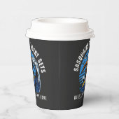 Sasquatch's Silent Sets Surfen Bigfoot Zwart Papieren Bekers (Rechts)