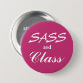 Sass en klasse knop ronde button 7,6 cm (Voorkant /achterkant)