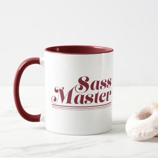Sass Master Maroon Mok (Met donut)