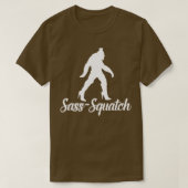 Sass Squatch wit T-shirt (Design voorkant)