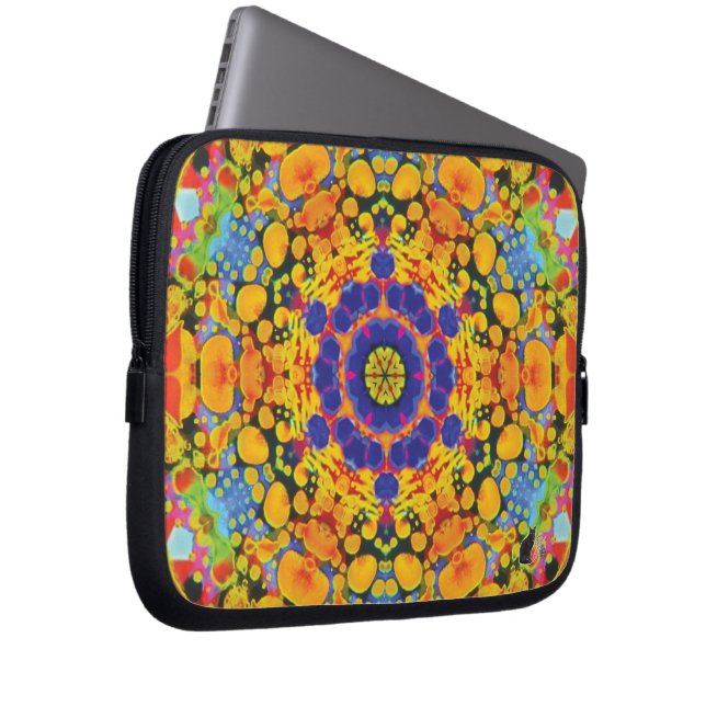 Sassafras Kaleidoscoop laptophoes Laptop Sleeve (Voorkant Rechts)
