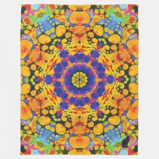 Sassafras Kaleidoscope Fleece Blanket (Voorkant)