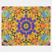 Sassafras Kaleidoscope Fleece Blanket (Voorkant (Horizontaal))