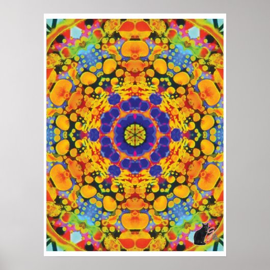 Sassafras Kinestische Collage Kaleidoscoop Poster (Voorkant)