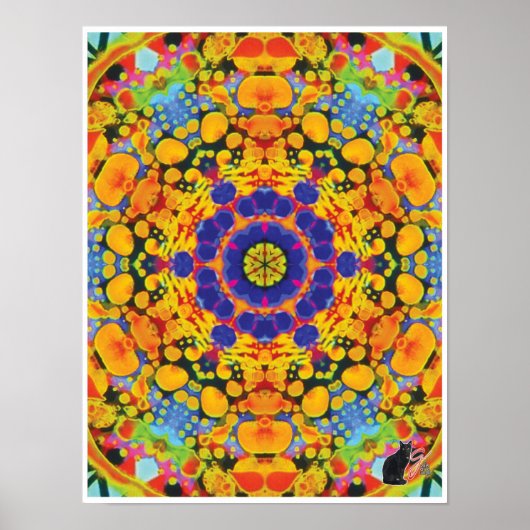 Sassafras Kinetic Collage Kaleidoscope Poster (Voorkant)