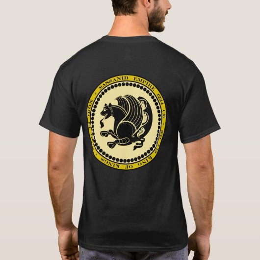Sassanid Empire Black & Gold Seal Shirt (Achterkant)
