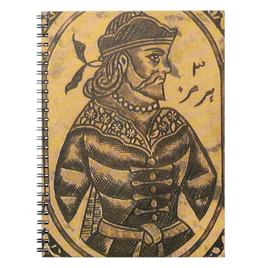 Sassanid King Notitieboek (Voorkant)