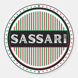 Sassari City Pride Embleem – Italiaanse identiteit Ronde Sticker