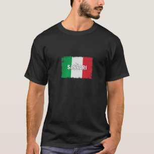 Sassari - italië - stad met Italiaanse vlag T-shirt