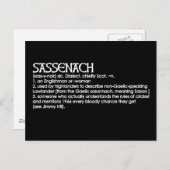 Sassenach Briefkaart (Voorkant / Achterkant)