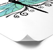 Sassenach Dragonfly Outlander Amber Blue Gift T-sh Poster (Hoek)