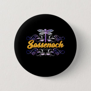 Sassenach Outlander Blue Dragonfly Ronde Button 5,7 Cm