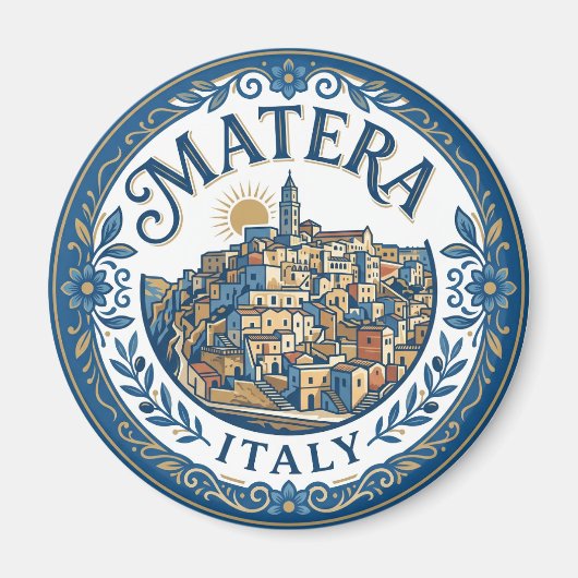 Sassi di Matera Italië Magneet (Voorkant)