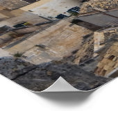 Sassi Houses, Matera, Basilicata, Italië Poster (Hoek)