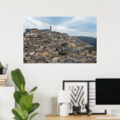 Sassi Houses, Matera, Basilicata, Italië Poster (Thuiskantoor)