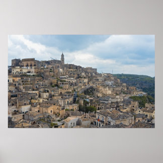 Sassi Houses, Matera, Basilicata, Italië Poster