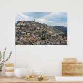Sassi Houses, Matera, Basilicata, Italië Poster (Keuken)