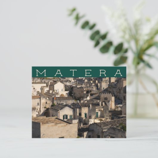 Sassi van Matera Basilicata Italië Briefkaart (Staand voorkant)