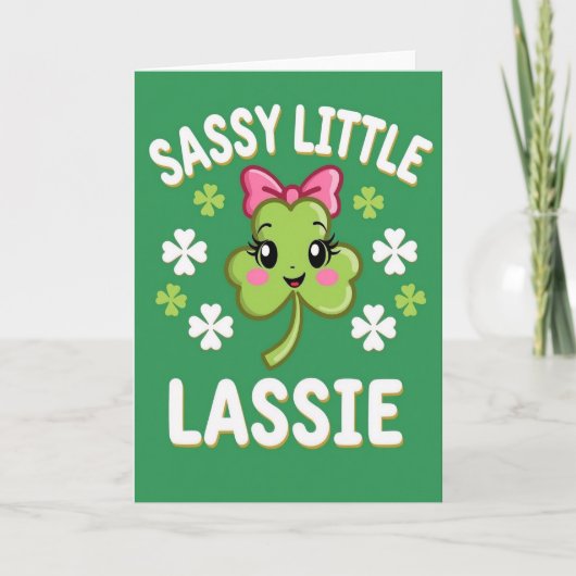 Sassie Kleine Meisje Kaart (Voorkant)