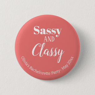 Sassie Roze Meidenavakantie Ronde Button 5,7 Cm