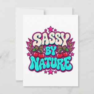 Sassig van nature RSVP kaartje