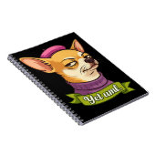 Sassige Chihuahua Sticker Notitieboek (Rechterzijde)