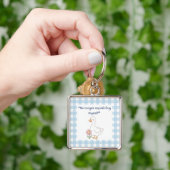 Sassige Gans Gingham Charme Sleutelhanger (Hand)