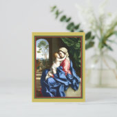 Sassoferrato Madonna en Child Embracing Briefkaart (Staand voorkant)