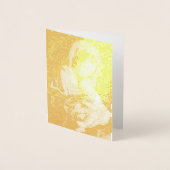Sassoferrato Madonna en Child Gold Foil Note Card Folie Kaarten (Voorkant)