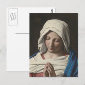 Sassoferrato - Madonna in het gebed Briefkaart (Voorkant / Achterkant)