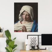 Sassoferrato - Madonna in het gebed Poster (Thuiskantoor)