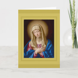 SASSOFERRATO, MADONNA IN PRAYER HOLIDAY KAART