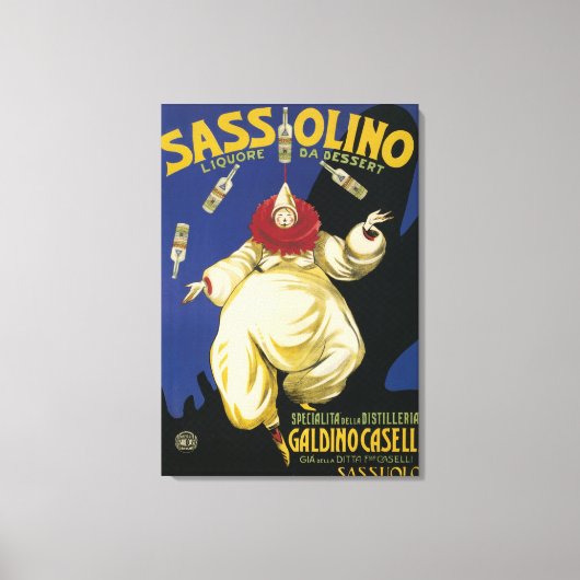 Sassolino Liquore da Dessert Promotion Canvas Afdruk (Voorkant)