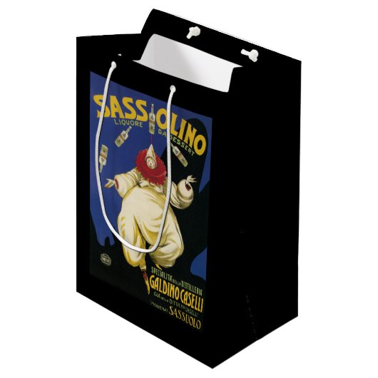 Sassolino Liquore da Dessert Promotion Medium Cadeauzakje (Voorkant Gekanteld)