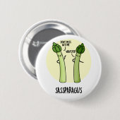 Sassparagus Grappige Asparagus Plantaardige Pun Ronde Button 5,7 Cm (Voorkant /achterkant)