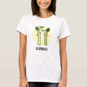 Sassparagus Grappige Asparagus Plantaardige Pun T-shirt