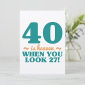 Sassy 40th Birthday Kaart (Staand voorkant)