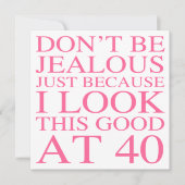 Sassy 40th Birthday voor vrouwen Kaart (Voorkant)