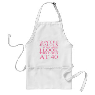 Sassy 40th Birthday voor vrouwen Standaard Schort