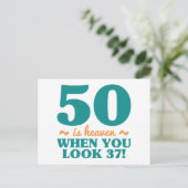 Sassy 50th Birthday Briefkaart (Staand voorkant)