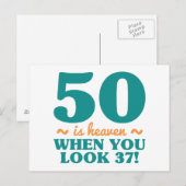 Sassy 50th Birthday Briefkaart (Voorkant / Achterkant)