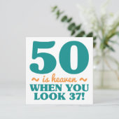 Sassy 50th Birthday Kaart (Staand voorkant)